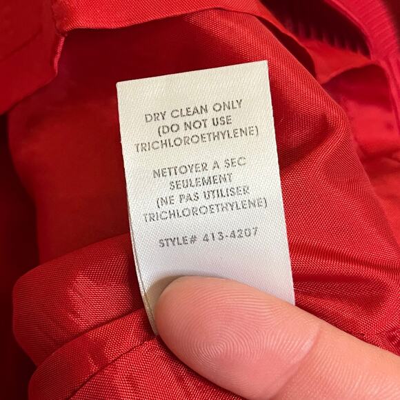 Nanette Lepore Red zip pleated cocktail Dress pockets 6 Wedding Guest mobwife - Picture 9 of 13